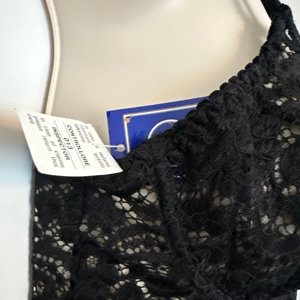 La Perla Documented collectors Black Lace Bodysuit with Fishnet Hosiery
